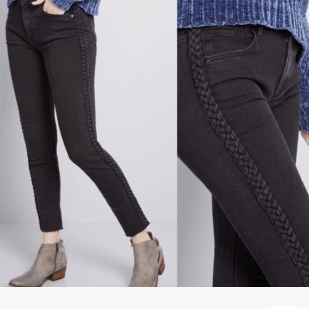 Driftwood Jackie Black Braided Women's Jeans